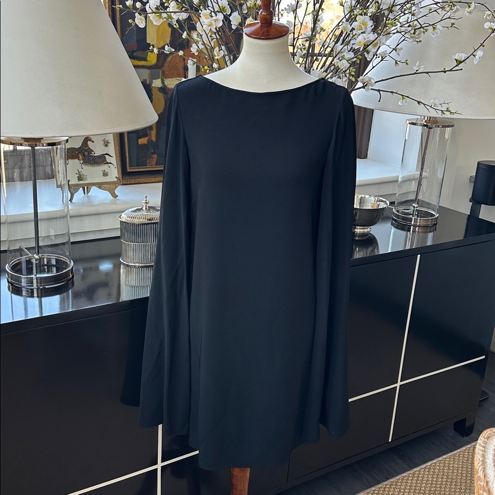 Ralph Lauren Vintage Black Label Sleeveless Cape Dress Size 6 - Picture 2 of 8